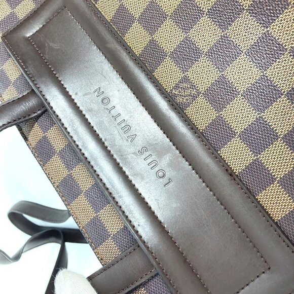 LOUIS VUITTON N51124 Damier Parioli GM Tote Bag Shoulder Bag Canvas Ebene Brown - Picture 9 of 16